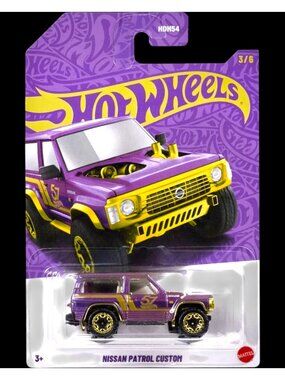 Hot Wheels Nissan Patrol Custom Purple Gold Diecast Car 1:64 Scale Collectible